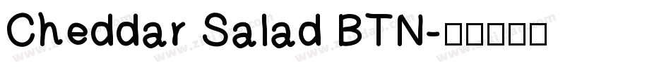 Cheddar Salad BTN字体转换